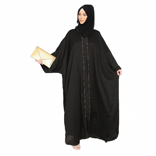 Premium Dubai Nida Kaftan- Black